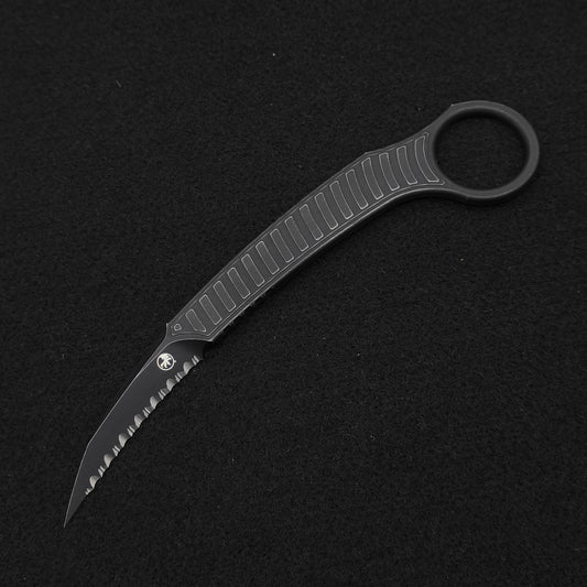 Microtech Knives Feather S/E Distressed Black Full Serrated 1