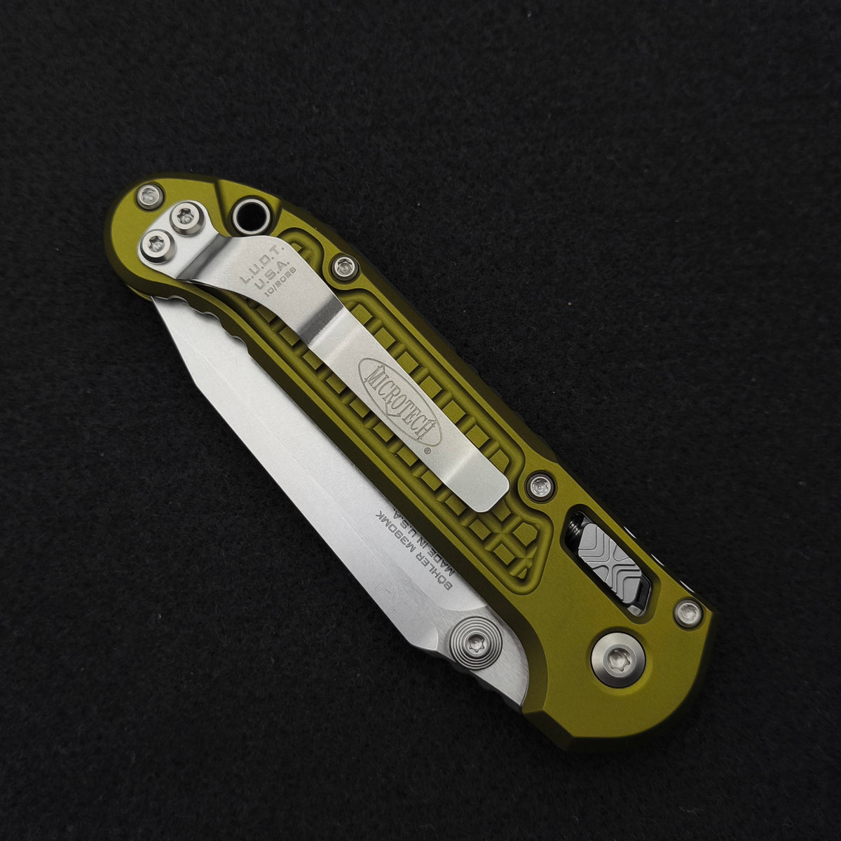 Microtech Knives L.U.D.T. RAM-LOK T/E Frag OD Green Standard