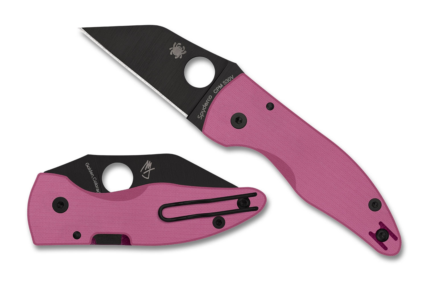 Spyderco C264GPNBKP MicroJimbo Pink G10, Sprint Run