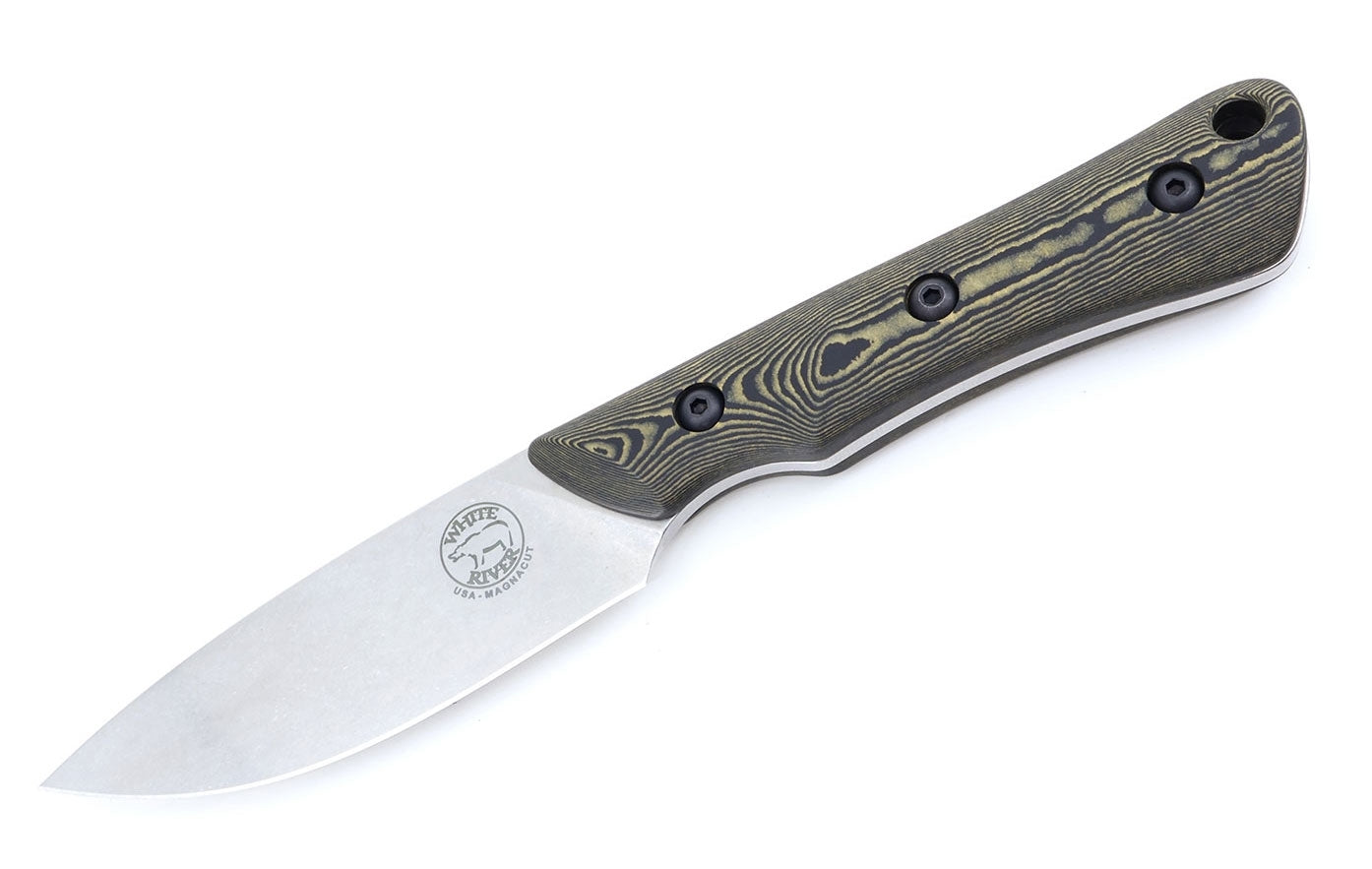 White River Knives Brave Maple/ Black Richlite, Magnacut
