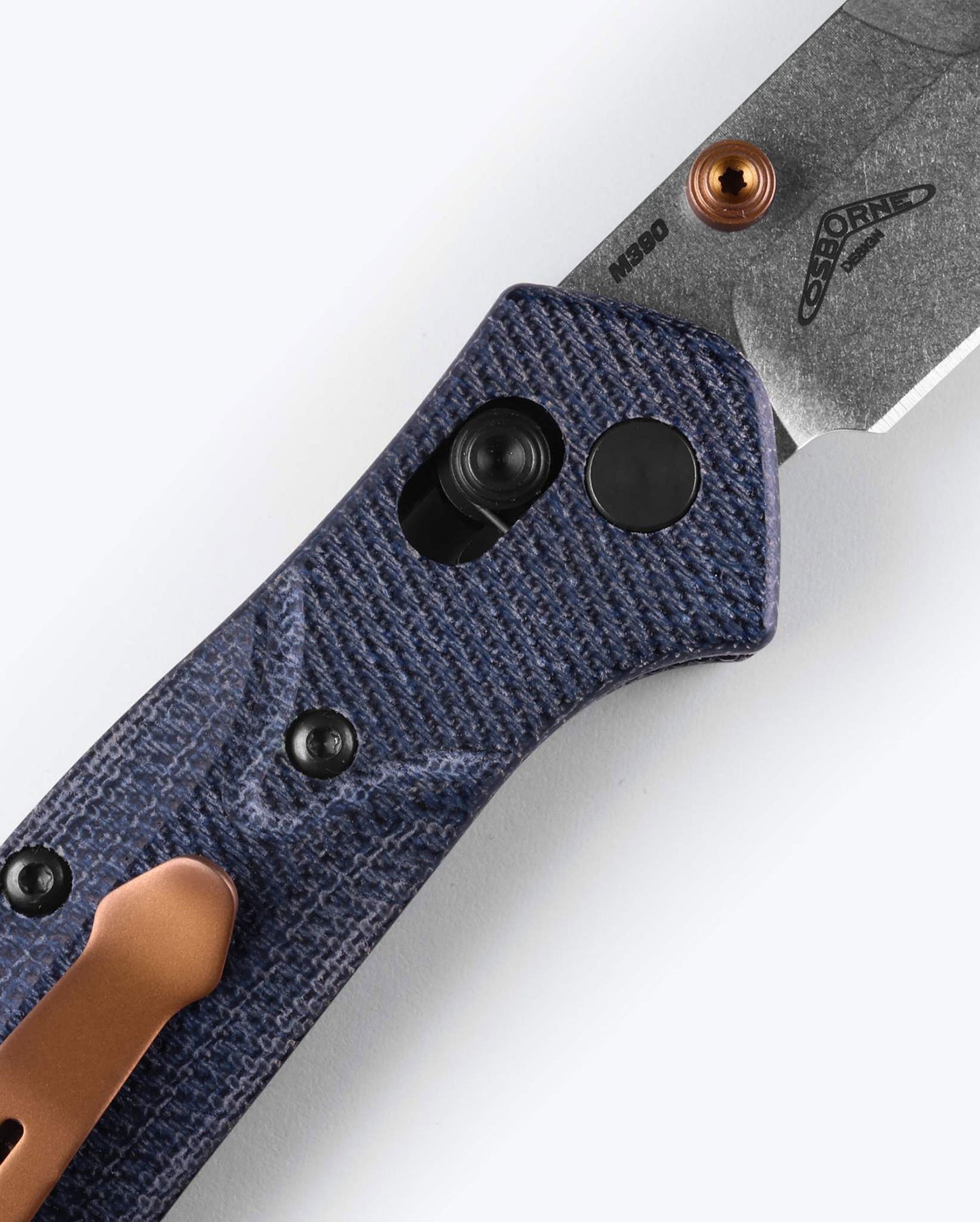 Benchmade 945-04 Mini Osborne, Blue Denim Micarta 4