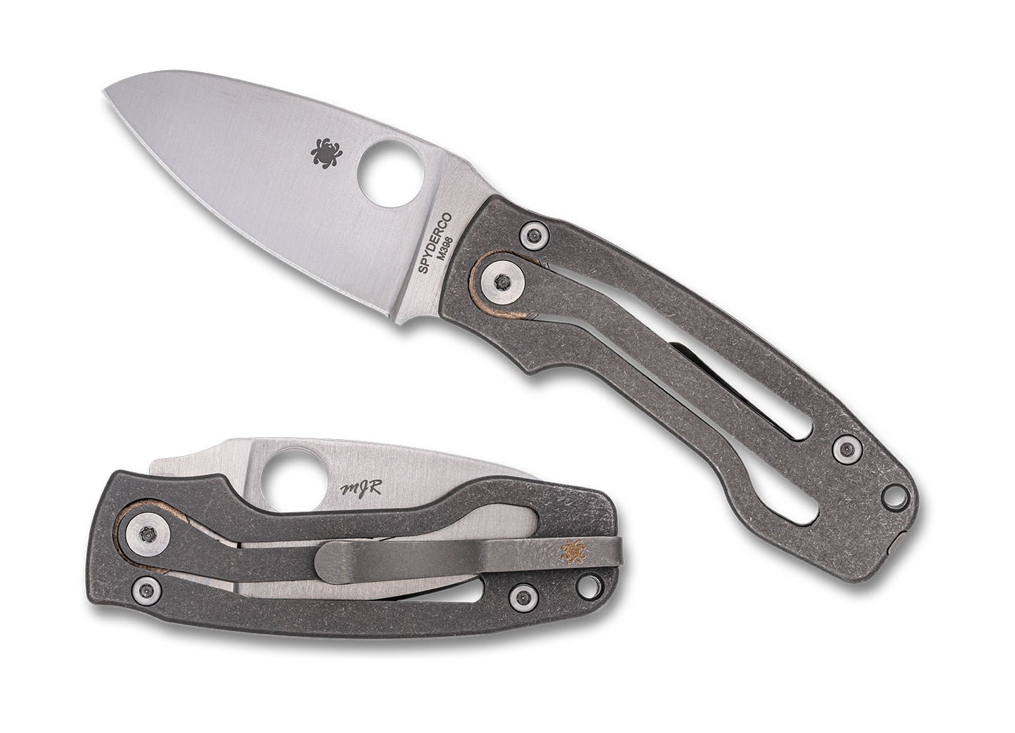 Spyderco C269TIP PITS 2, M398, Aluminium, Slipit 1