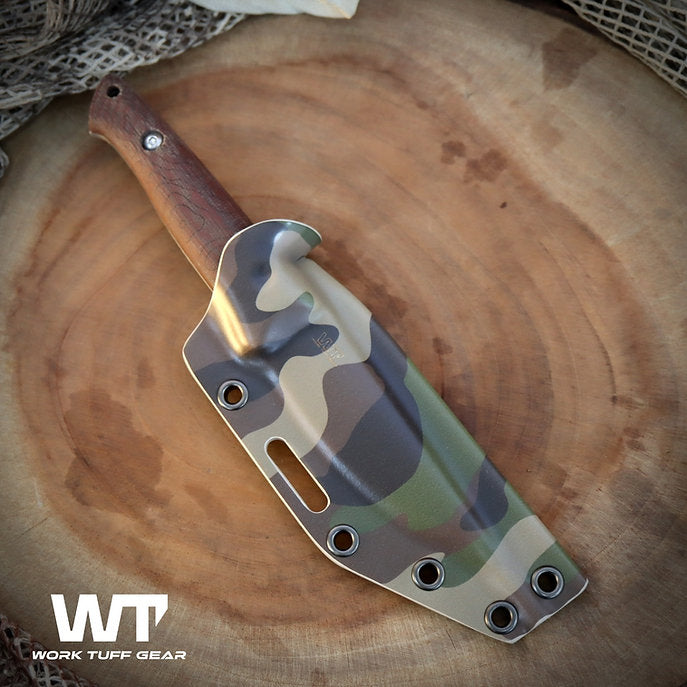 Work Tuff Gear Ninjuko Gen 2 (AEB-L) Satin, Natural Canvas Micarta 4