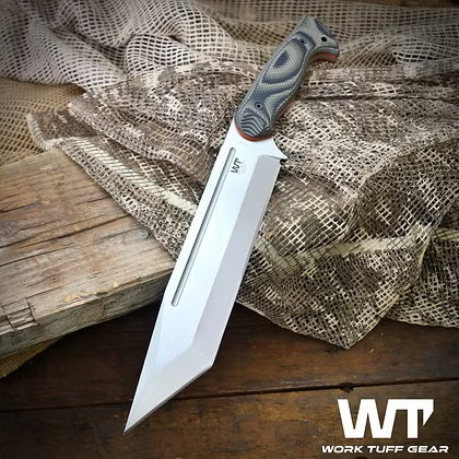 Work Tuff Gear Tanto X (K329) Type B, Two-Tone Satin, Gator Grip 1