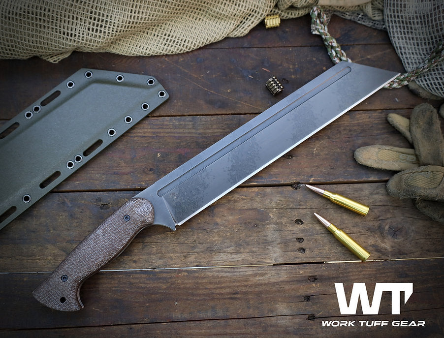 Work Tuff Gear Sea-X / SKS51, Hand Rub APO, Burlap Canvas Micarta Grip 2