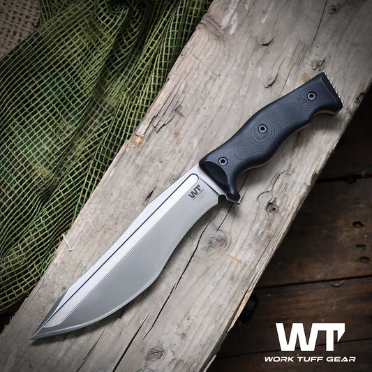 Work Tuff Gear Little Evil Fighter-Gen 2 (L)-Satin/Convex Grind/Black with Red Liner Grip 1