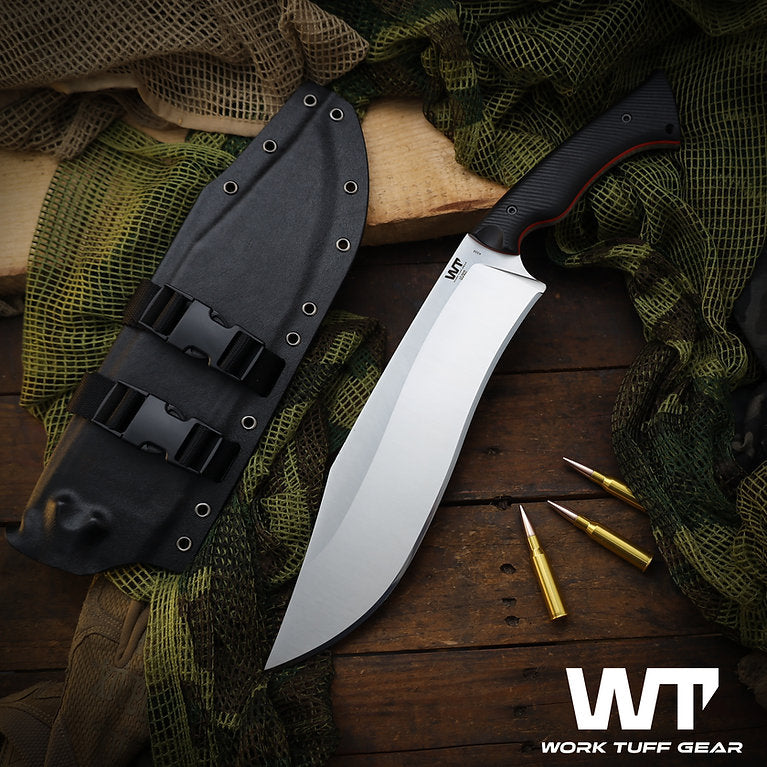 Work Tuff Gear Night Hunter Gen 2, Satin, Black Textured Grip, Red Liner 3