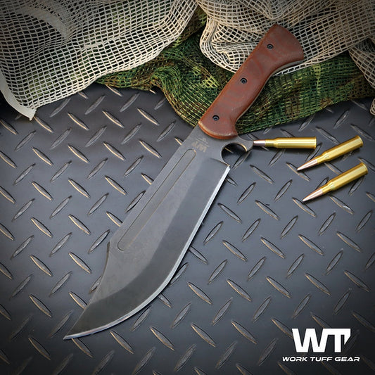 Work Tuff Gear V44X (SK85) Hand Rub APO, Canvas Micarta Grip 1