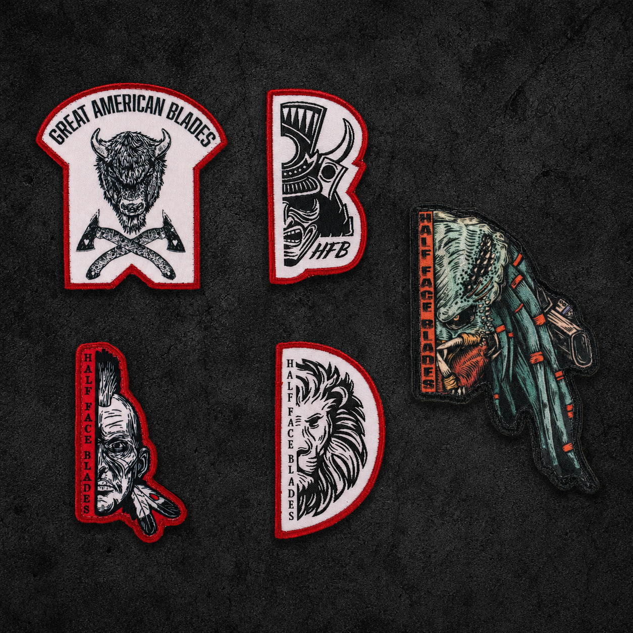 Half Face Blades Patches Set 5-Pack