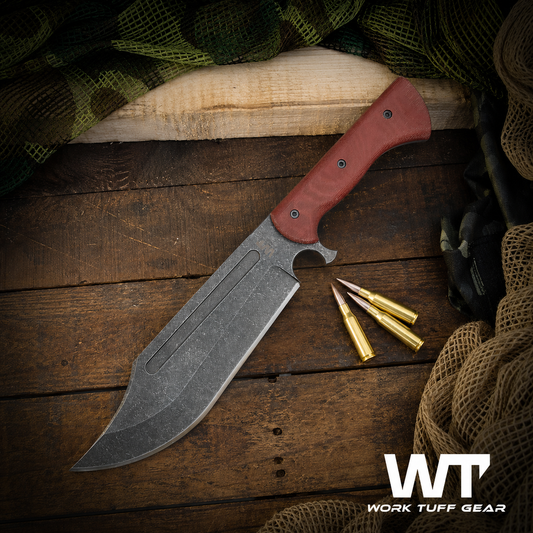 Work Tuff Gear V44X (SK85) Dark washed, Canvas Micarta Grip