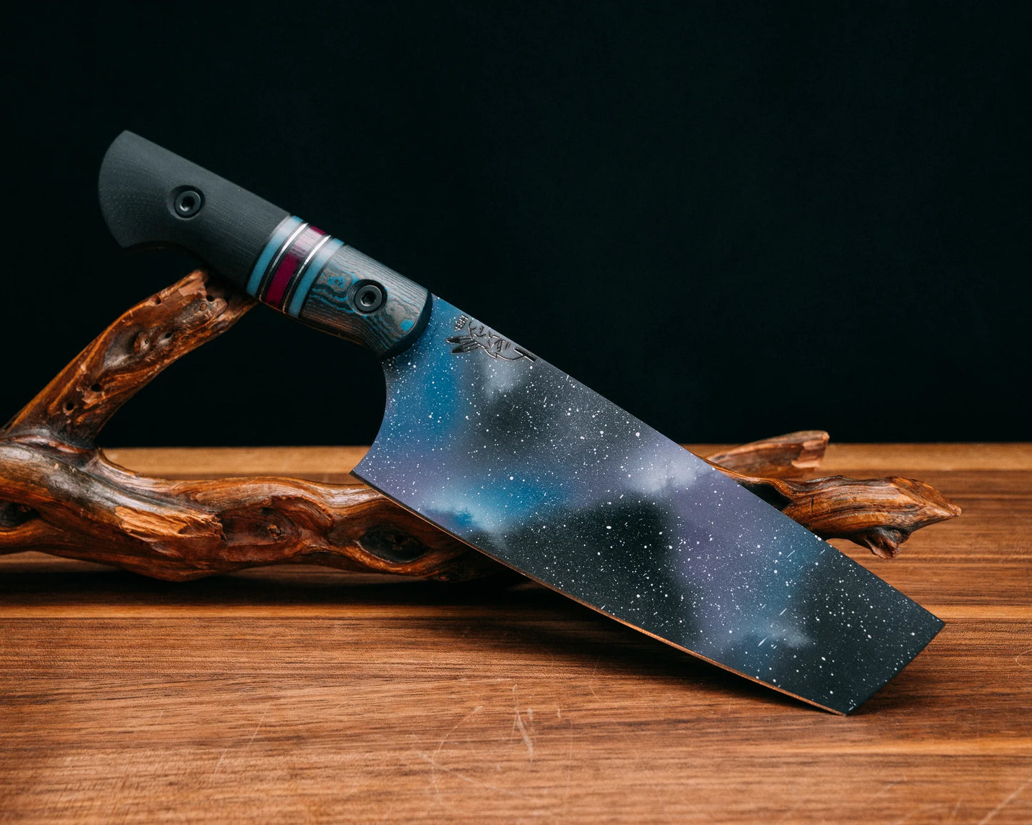 Half Face Blades Chef Set - Arctic Storm FAT Carbon, Glow G10, Sugi Tru-stone Split 3