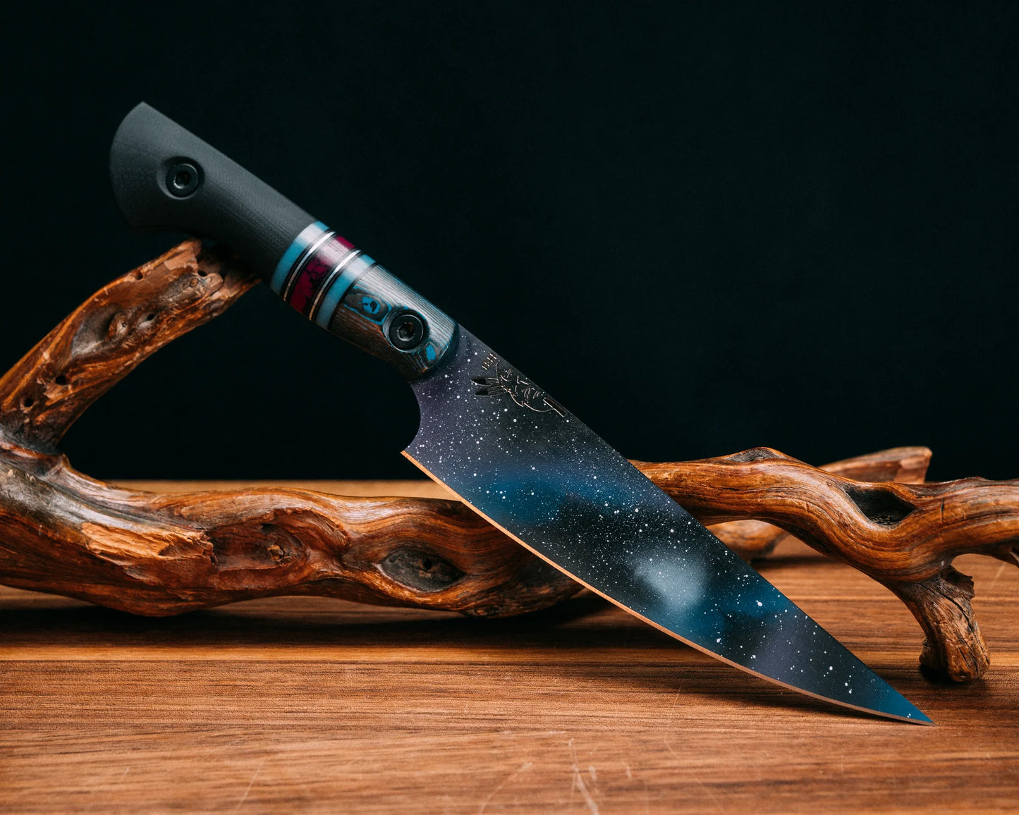 Half Face Blades Chef Set - Arctic Storm FAT Carbon, Glow G10, Sugi Tru-stone Split 4