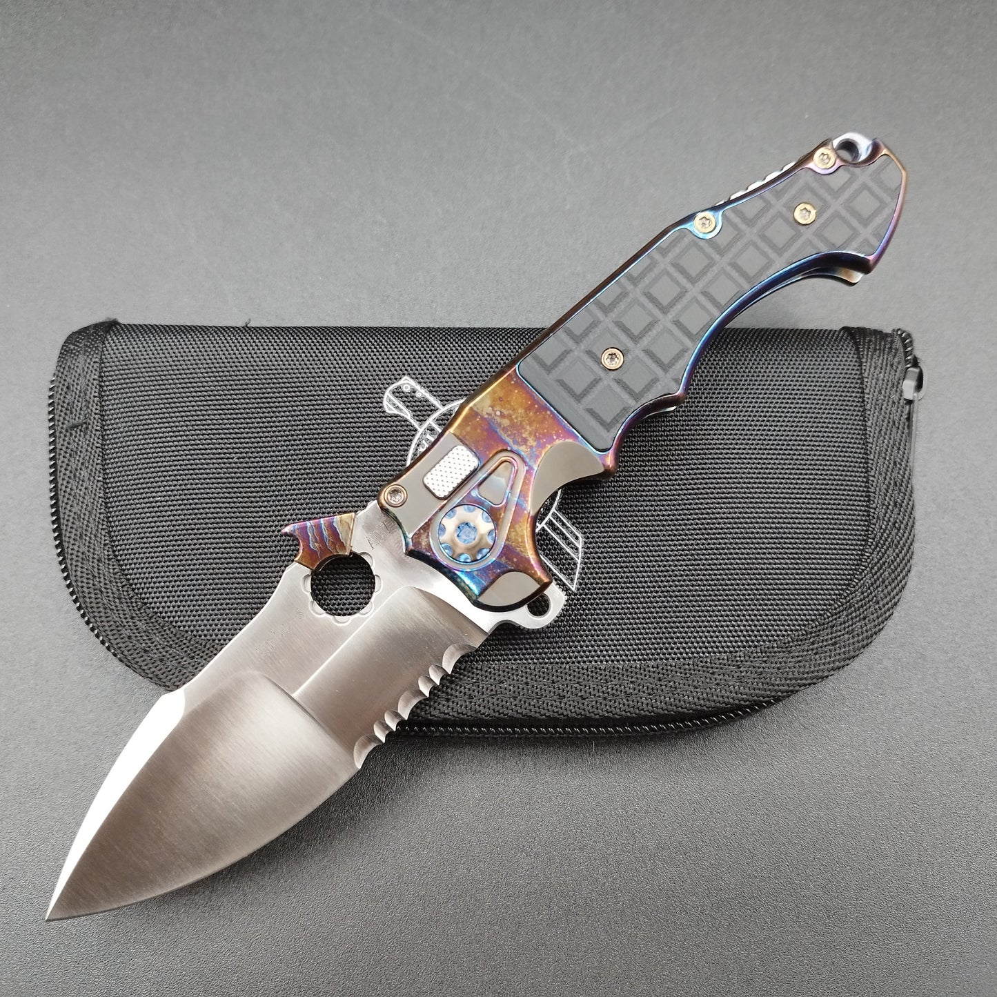 ADV Mini Alpha-S Serrated Acid Rain Black fragged 1
