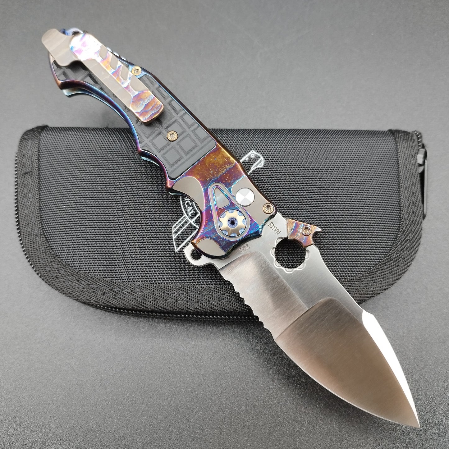 ADV Mini Alpha-S Serrated Acid Rain Black fragged 2