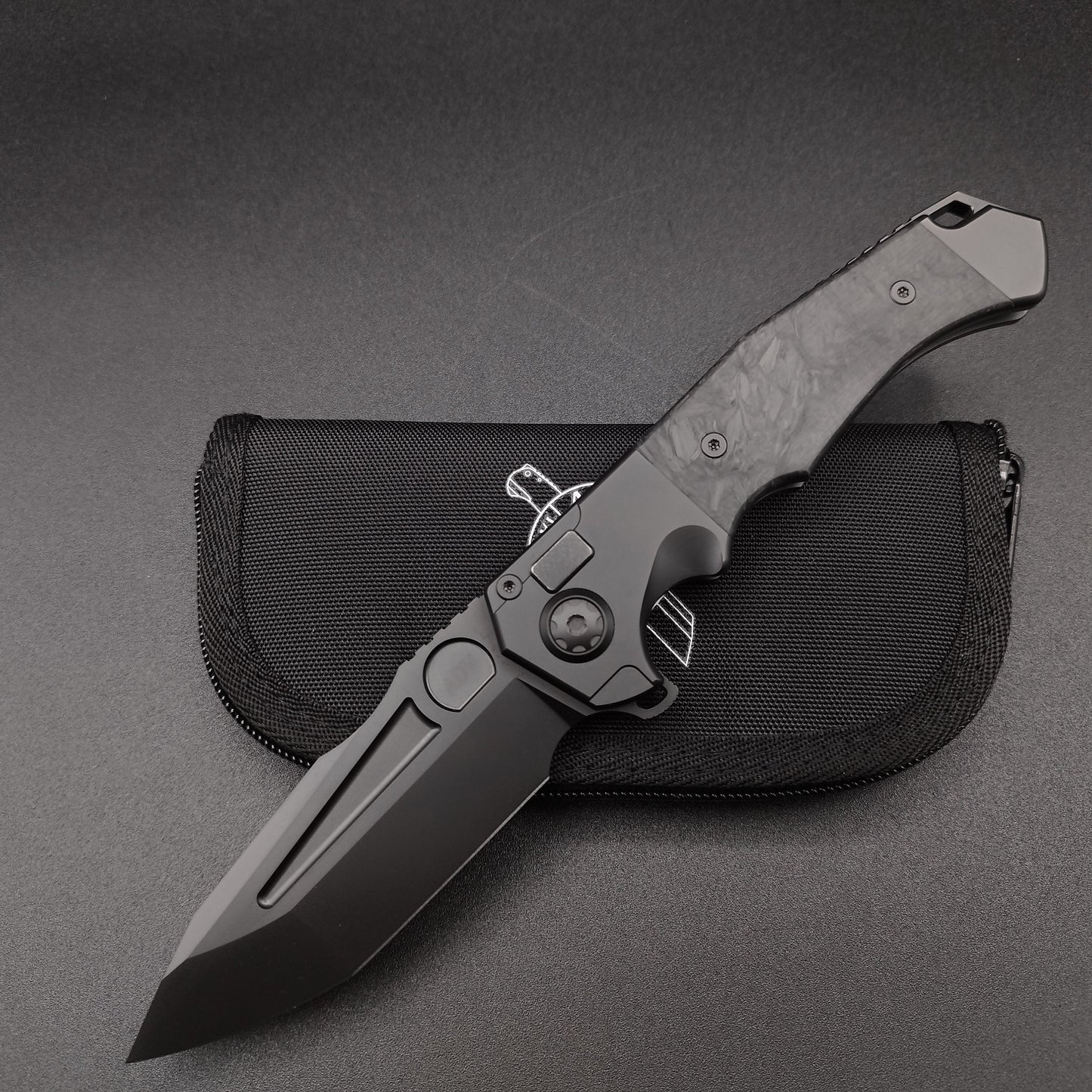 ADV Ronin All Black Titan Carbon Fibre Inlay S35VN 1