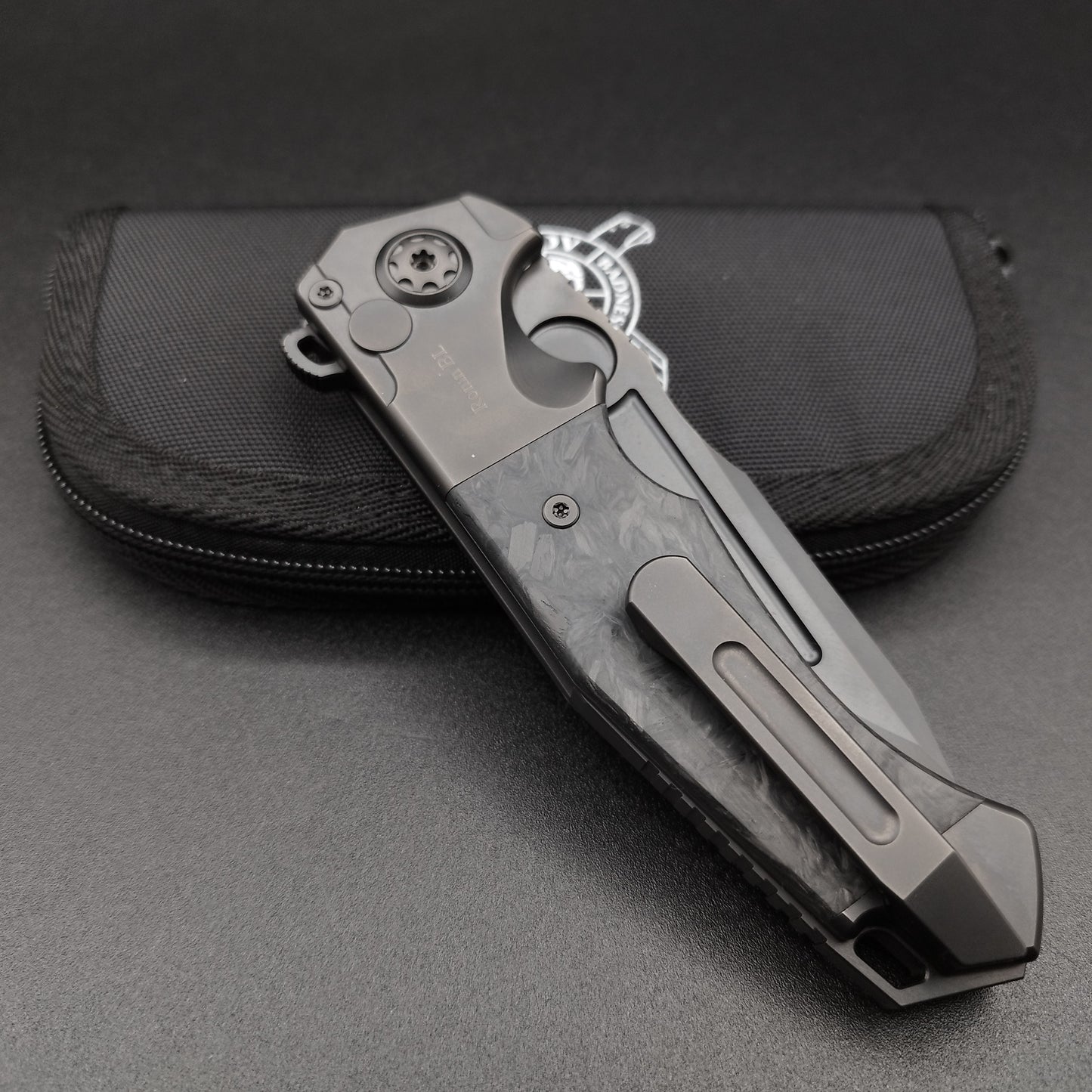 ADV Ronin All Black Titan Carbon Fibre Inlay S35VN 4