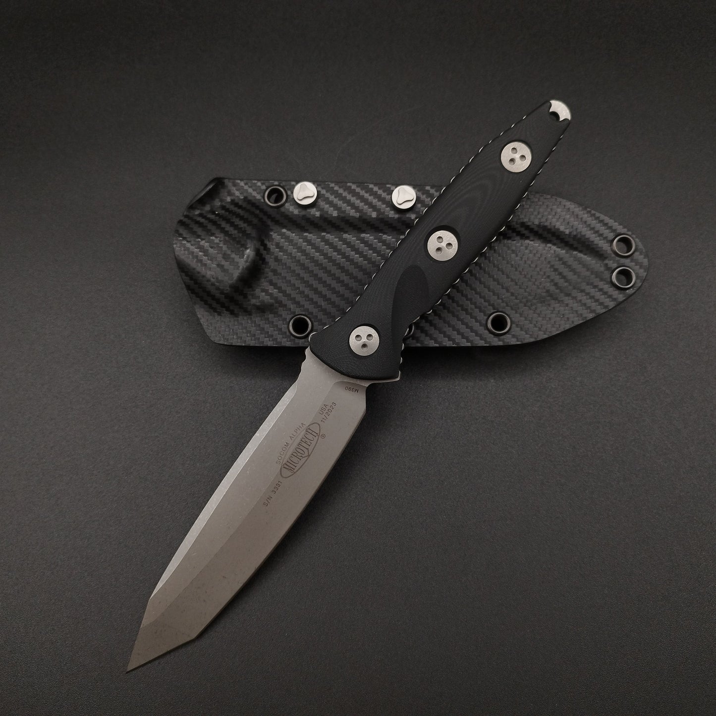 Microtech Knives Socom Alpha T/E apocalyptic finish 3