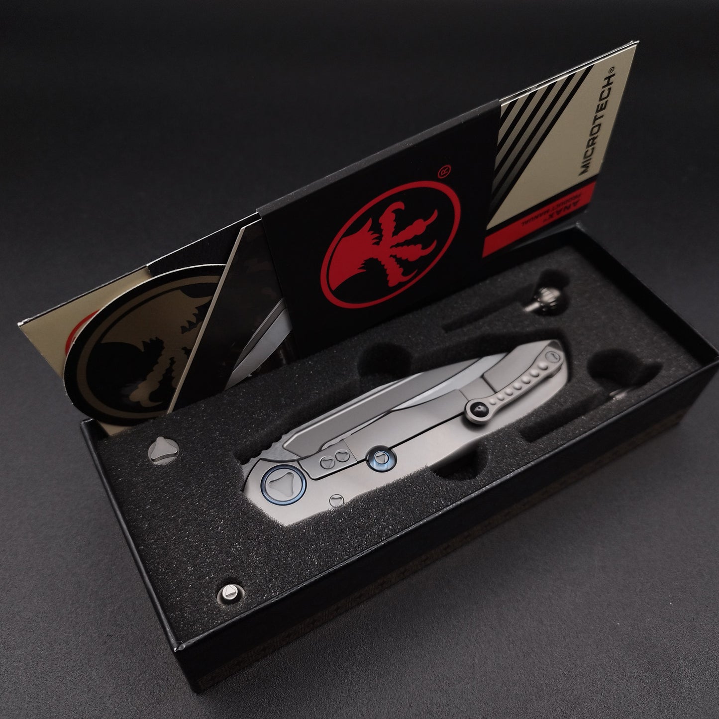 Microtech Knives Anax Framelock BB Ti 4