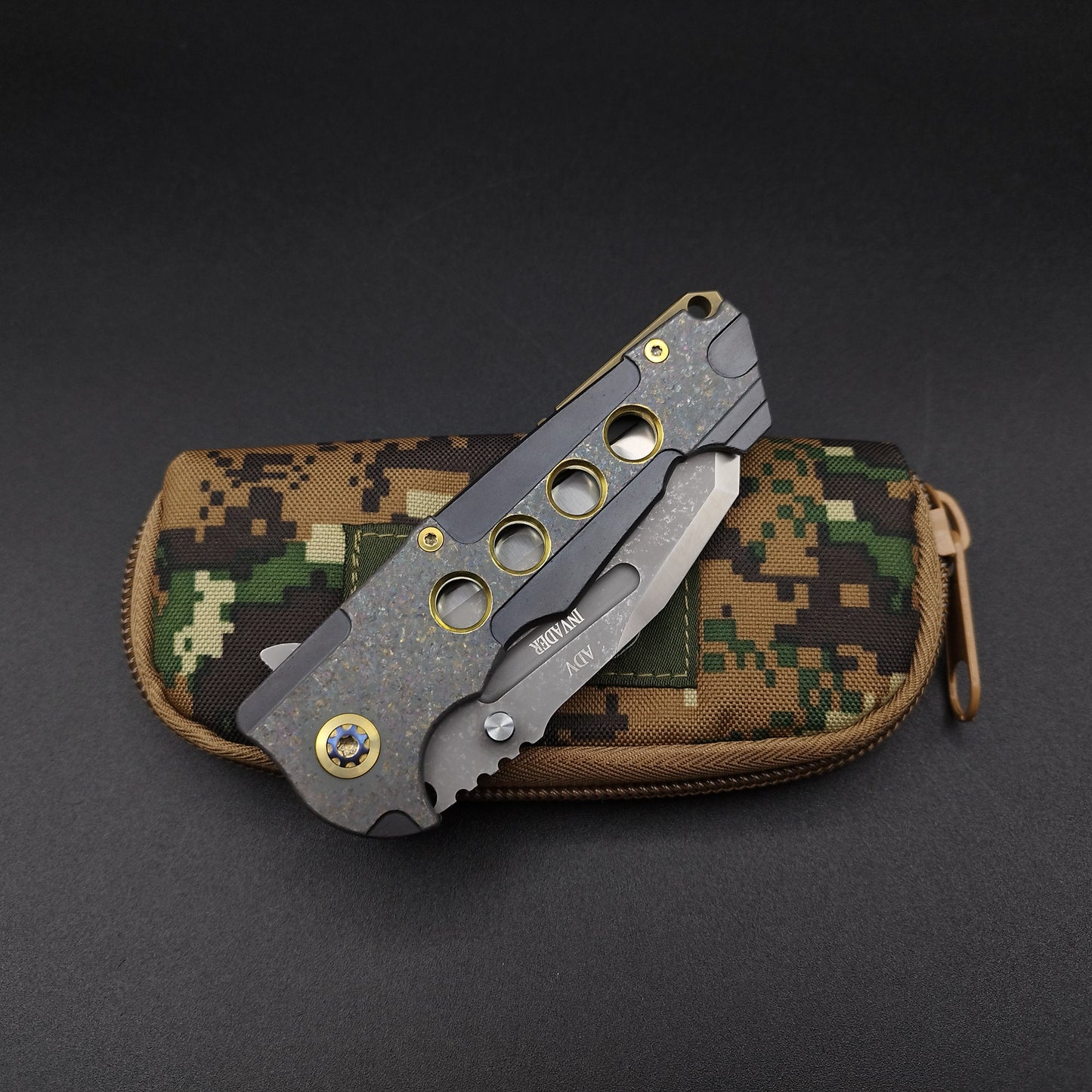 ADV Invader, Gold Blasted, S-35VN 3