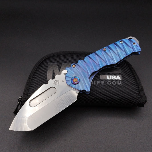 Medford Praetorian T, Tumbled Tanto, Blue Twisted Predator 1
