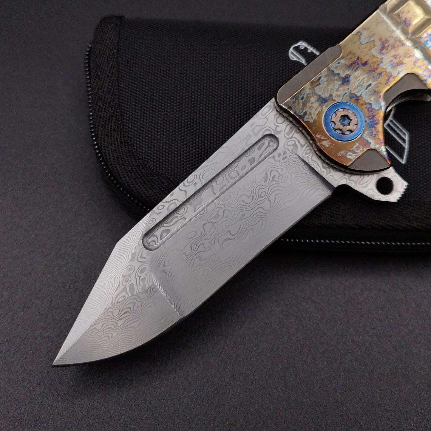 ADV Tracker Custom, Acid Rain fragged, Damascus 3
