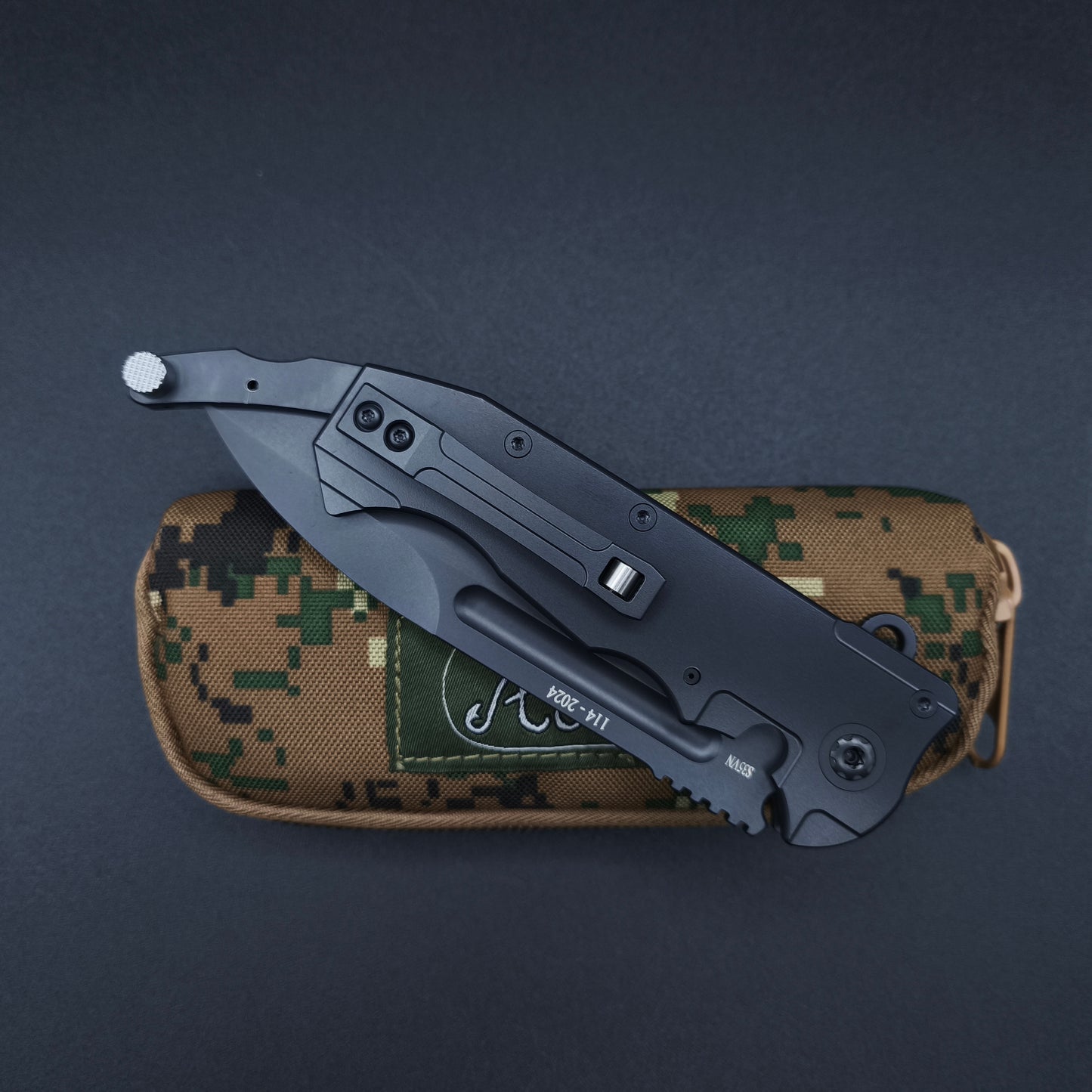 ADV Crusher Titanium All Black S35VN 4
