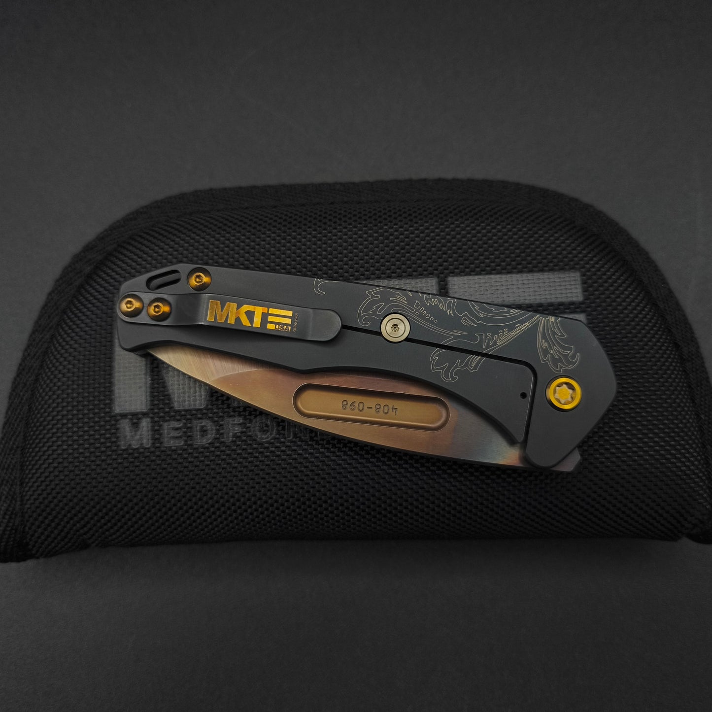 Medford Praetorian Slim Vulcan Blade, DLC Bronze Filigree 5
