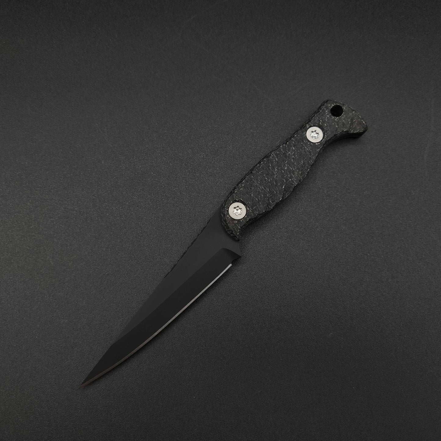 Half Face Blades Congressman Black Burlap Micarta 2