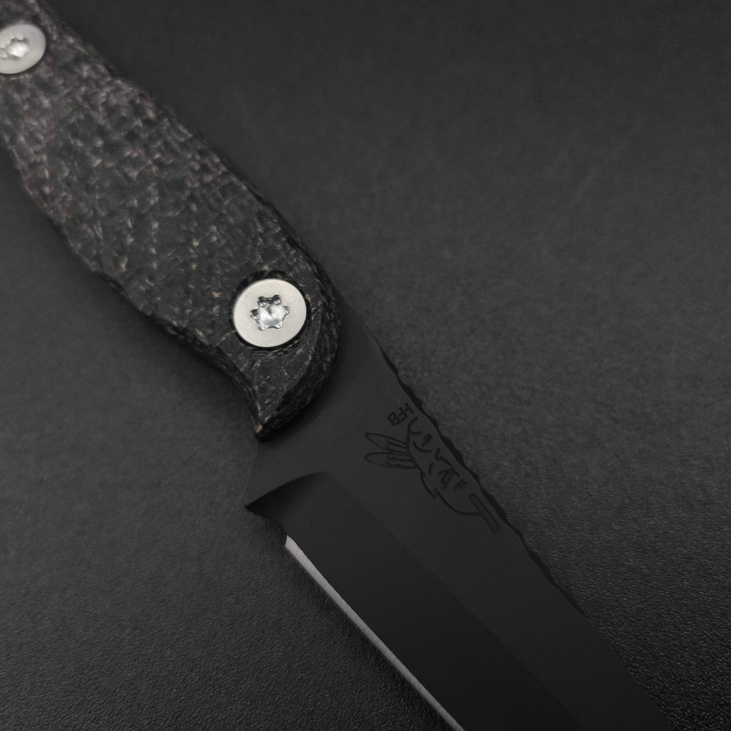 Half Face Blades Congressman Black Burlap Micarta 3
