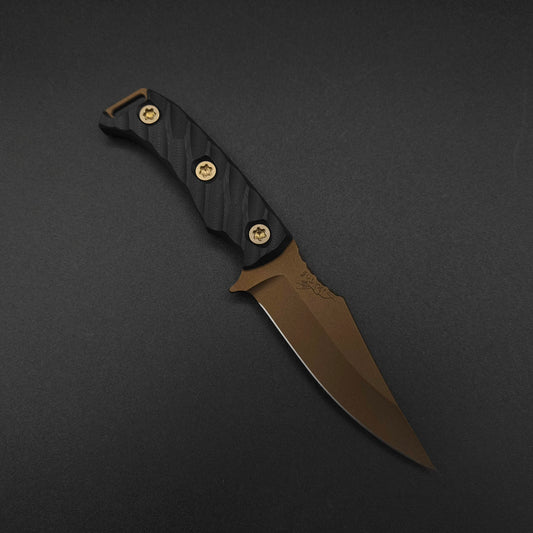 Half Face Blades Tosahwi Black G10 Midnight Bronze Cerakote 1