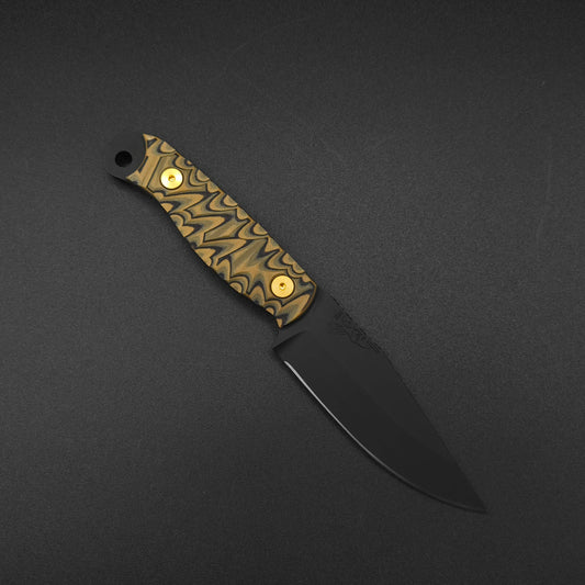 Half Face Blades Crow Scalper Camo G10, Armor Black Cerakote 1