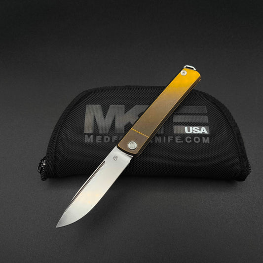 Medford Gentleman Jack, Tumbled Blade, Bronze Handle 1