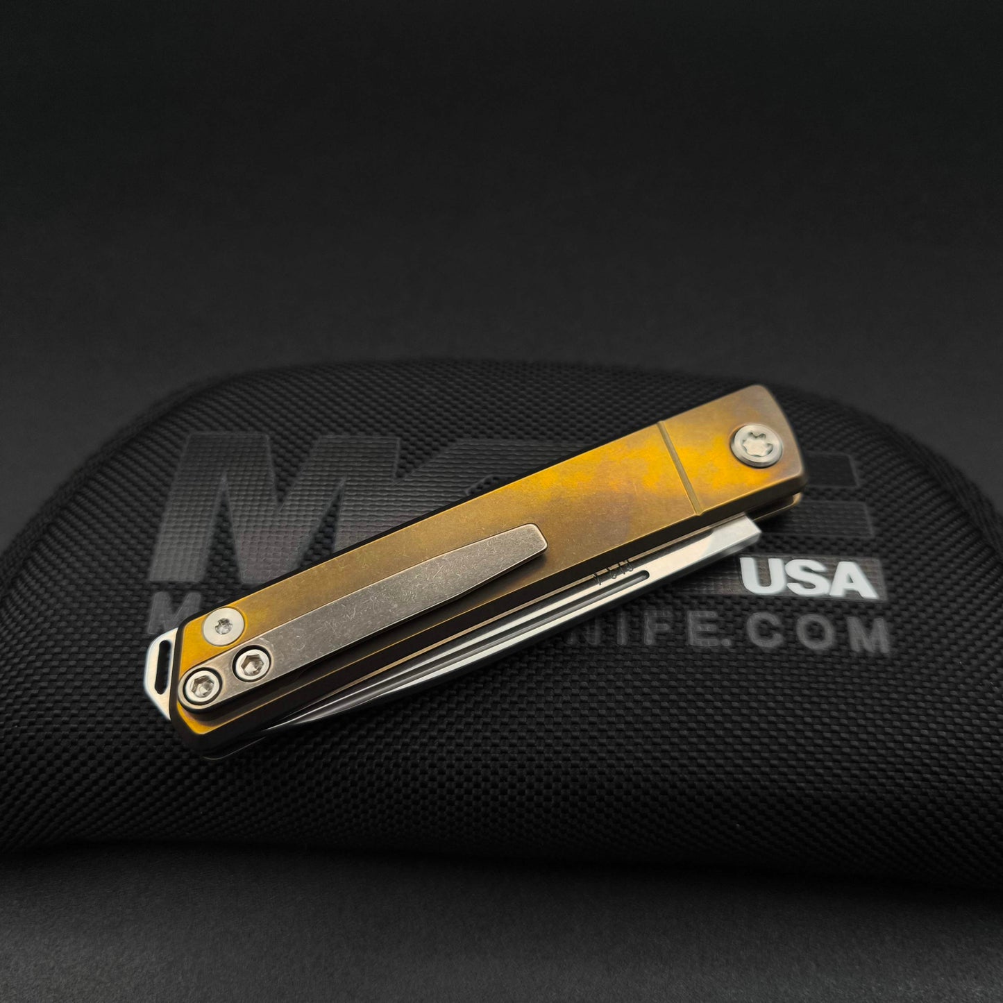 Medford Gentleman Jack, Tumbled Blade, Bronze Handle 4