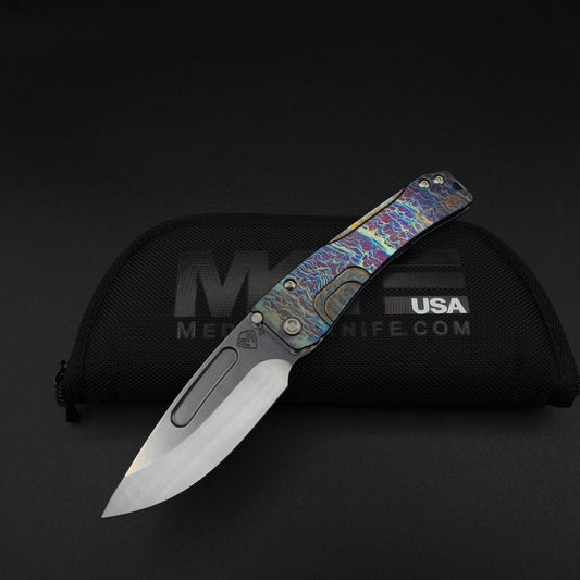 Medford Slim Midi Tumbled, Brushed Acid Etched Flamed, S45VN 1