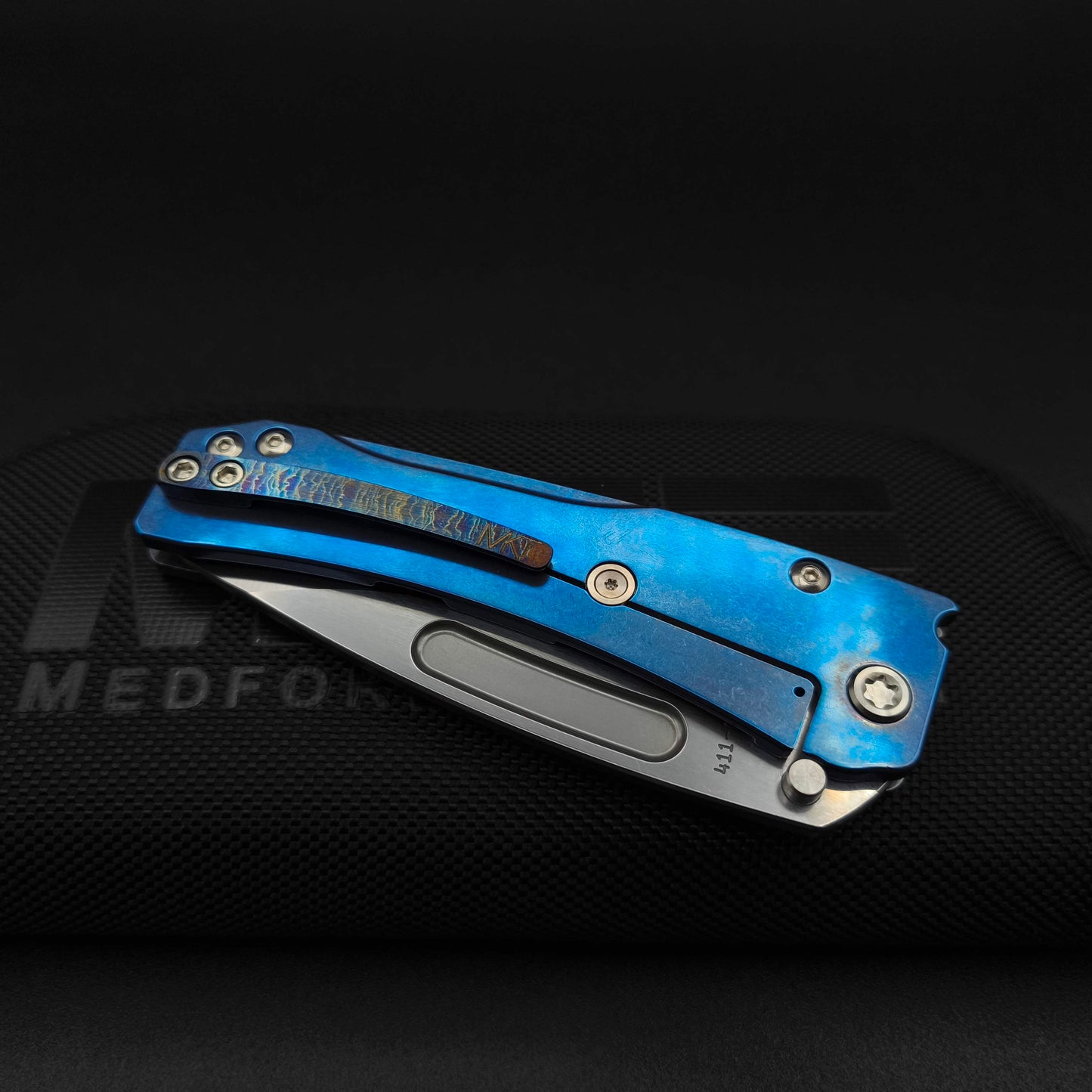 Medford Slim Midi Tumbled, Brushed Acid Etched Flamed, S45VN 4