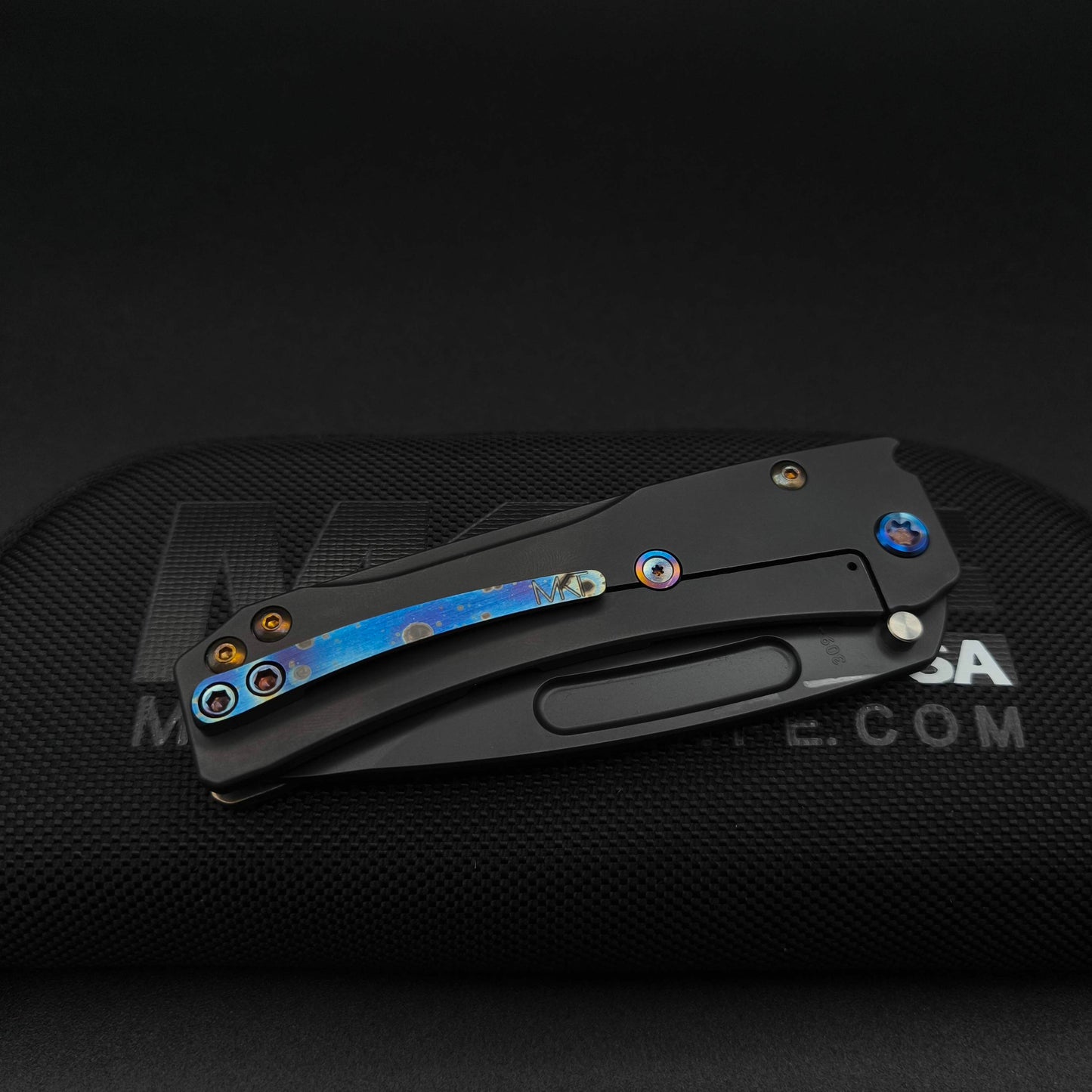 Medford Slim Midi Black DLC DP, Solar Flare Handle, S45VN 4