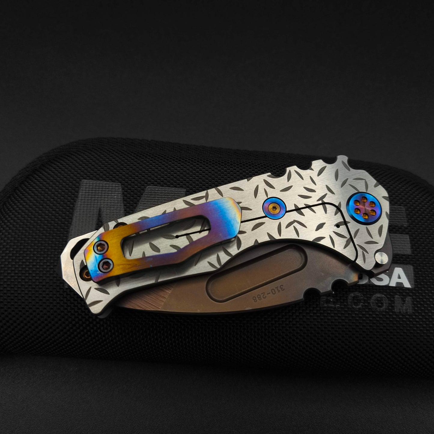 Medford Praetorian Genesis T, Vulcan Tanto Blade, Silver Jasmine Fields 5