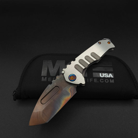 Medford Praetorian Genesis T, Vulcan Tanto Blade, Brushed Silver 1