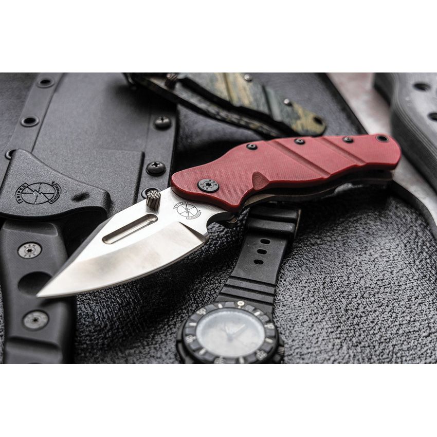 Sniper Bladeworks LPC Framelock Red/Satin 2