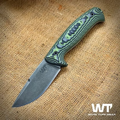 work tuff gear Work Tuff Gear TimberWolf, Zombie Green Bushcraft Hunting knife – knifeaddict