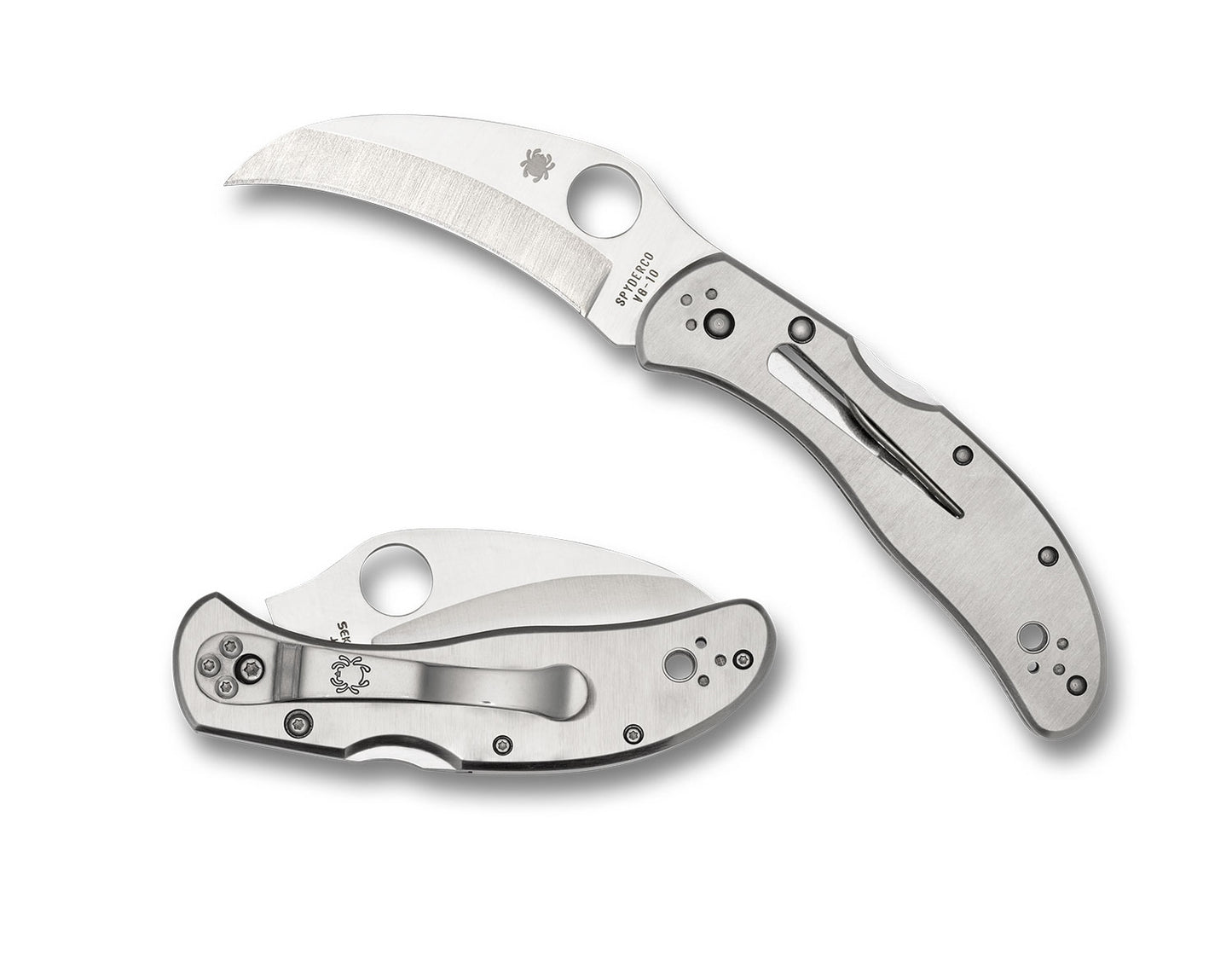 Spyderco C08P Harpy, Stainless Steel, Plain Edge