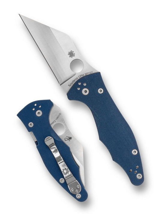 Spyderco C85GPCBL2 Yojimbo 2, SPY27, Blue G10