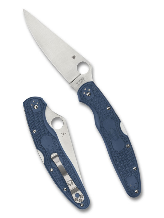 Spyderco C07PCBL4 Police 4, CPM SPY27, Blue FRN