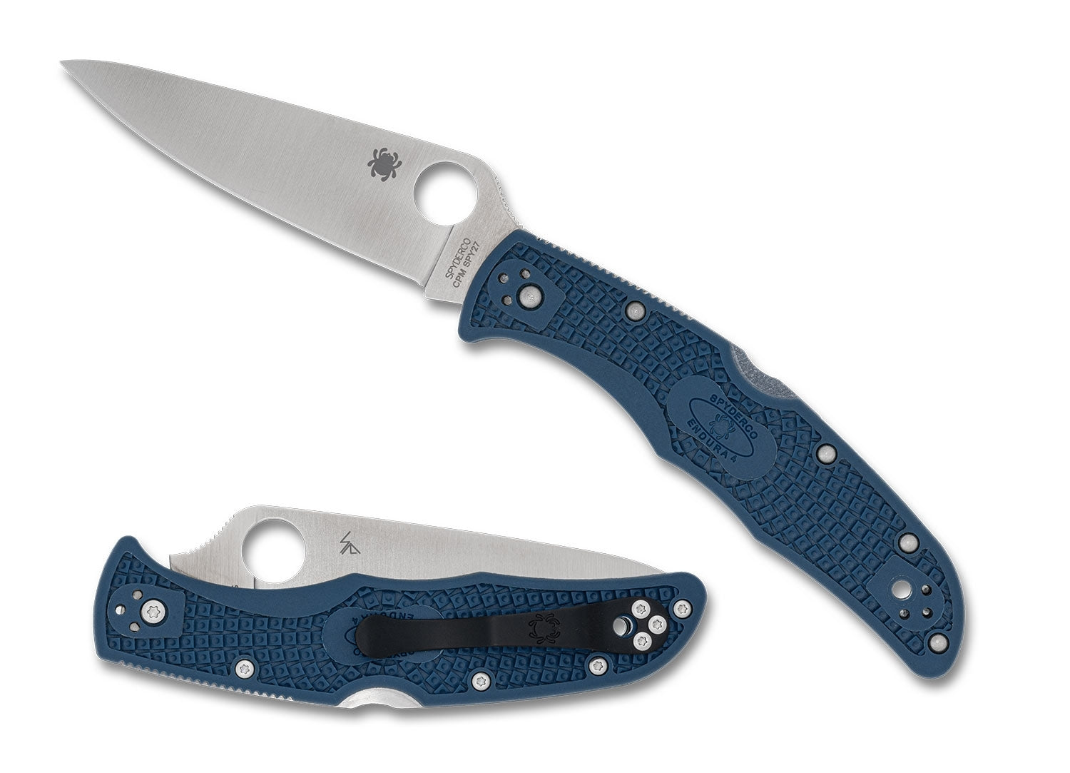 Spyderco C10PCBL Endura 4, Cobalt Blue FRN, SPY27