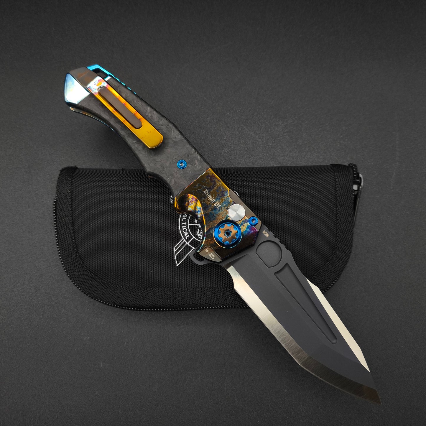 ADV Ronin Acid Rain, Carbon Fiber with Red Cross, M390