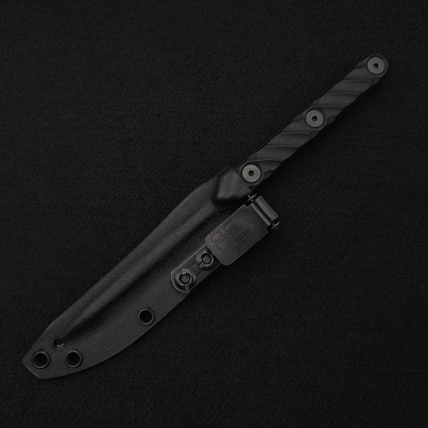 Half Face Blades OSS Spike, Black G10, Armor Black Cerakote