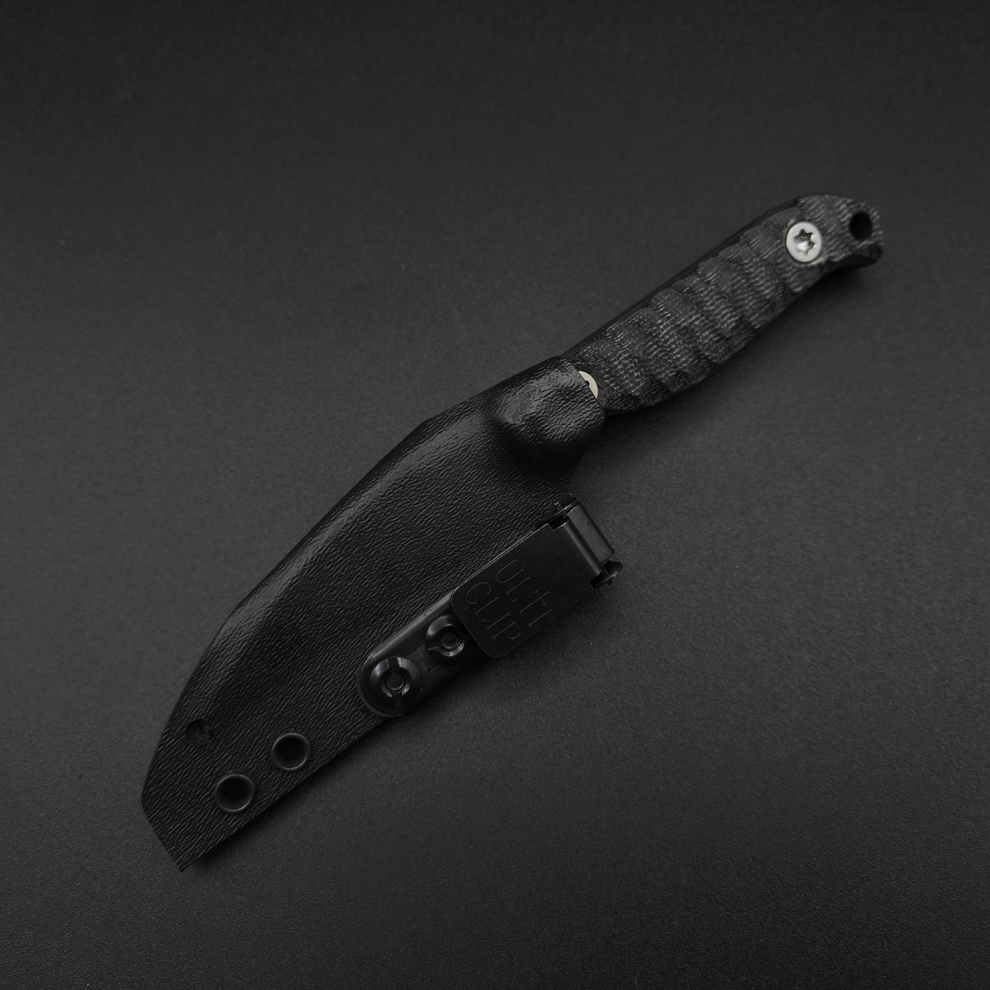 Half Face Blades Gula Gula Black canvas micarta, Armor Black cerakote 4