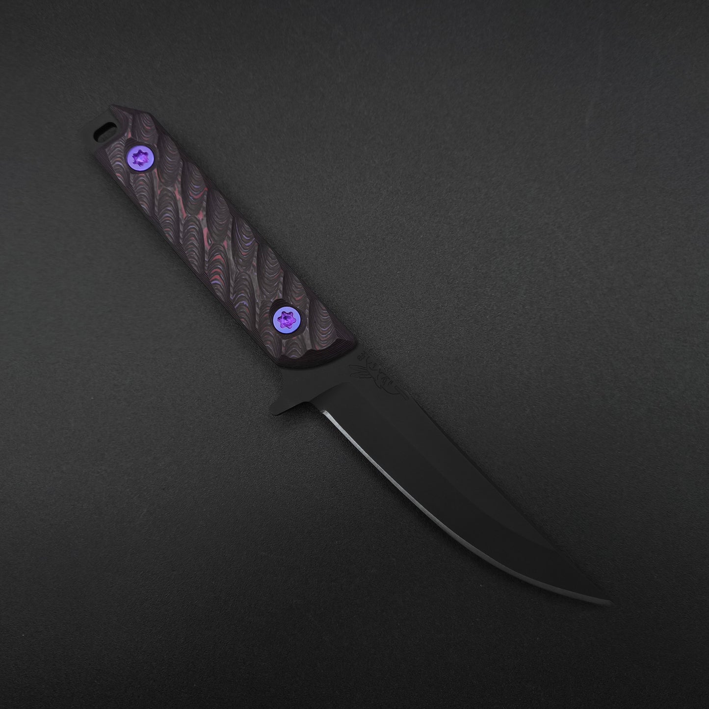 Half Face Blades Kwaiken FC Purple Haze Carbon, Armor Black Cerakote 1