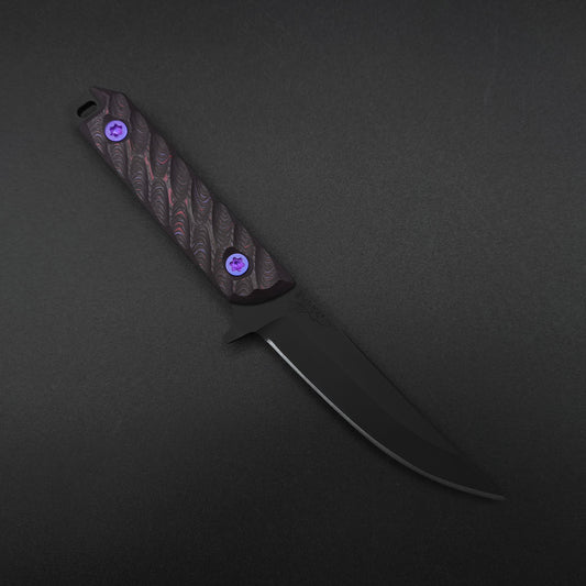 Half Face Blades Kwaiken FC Purple Haze Carbon, Armor Black Cerakote 1