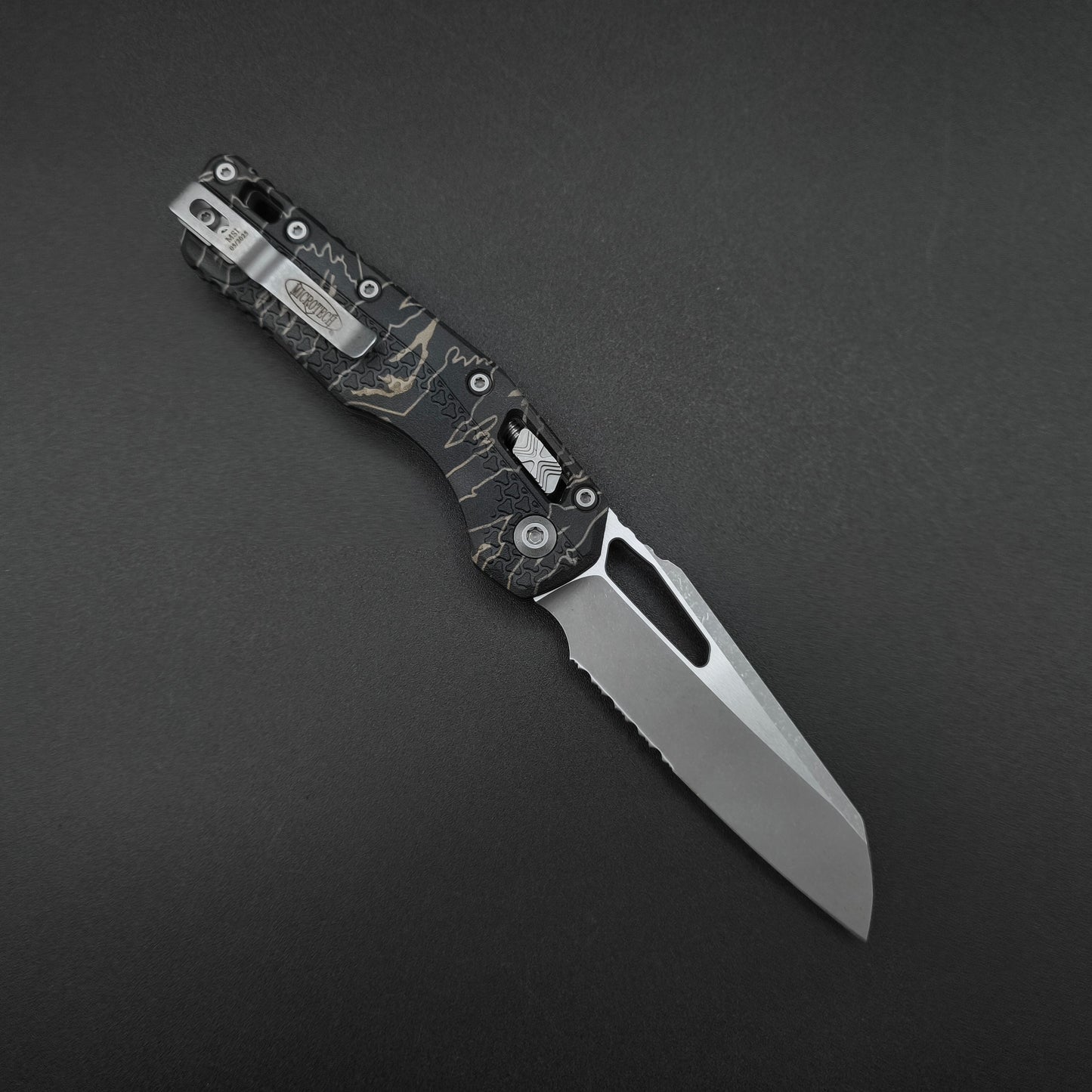 Microtech MSI S/E Tri-Grip Polymer Tiger Camo Apocalyptic PS 2